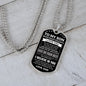 To My Son | Never Forget How Much I Love You | Dog Tag Chain