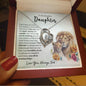 To My Beautiful Daughter | Watercolor Lions | Forever Love Necklace