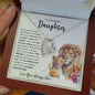 To My Beautiful Daughter | Watercolor Lions | Forever Love Necklace