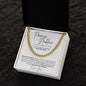 Promise Necklace | Hand In Hand | Cuban Link Chain