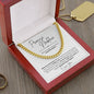 Promise Necklace | Hand In Hand | Cuban Link Chain