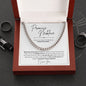 Promise Necklace | Hand In Hand | Cuban Link Chain