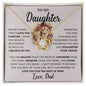 To My Daughter | You are Braver (Lions) | Love Knot Necklace