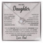 To My Daughter | Believe In Yourself (Sunflowers) | Love Knot Necklace