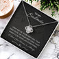 To My Soulmate | Last Everything | Love Knot Necklace