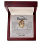 To My Daughter | You are Braver (Lions) | Love Knot Necklace