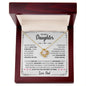 To My Daughter | Believe In Yourself (Crown Hearts) | Love Knot Necklace