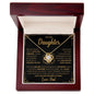 To My Daughter | I Love You Forever (Gold) | Love Knot Necklace