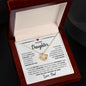 To My Daughter | You Are Braver (Heart) | Love Knot Necklace