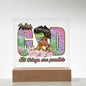 With God All Things Are Possible | Acrylic Plaque (LED Option)