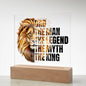Dad The Man, The Legend, The Myth, The King | Acrylic Plaque (LED Option)