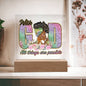 With God All Things Are Possible | Acrylic Plaque (LED Option)