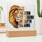 Dad The Man, The Legend, The Myth, The King | Acrylic Plaque (LED Option)
