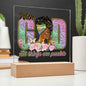 With God All Things Are Possible | Acrylic Plaque (LED Option)