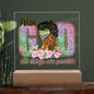 With God All Things Are Possible | Acrylic Plaque (LED Option)