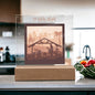 O Holy Night | Nativity Scene | Square Acrylic Plaque (LED Option)