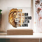 Dad The Man, The Legend, The Myth, The King | Acrylic Plaque (LED Option)