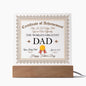 World's Greatest Dad | Certificate of Achievement | Square Acrylic Plaque (with LED Option)
