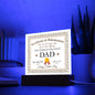 World's Greatest Dad | Certificate of Achievement | Square Acrylic Plaque (with LED Option)