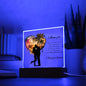 I Choose You | Man & Woman Sunset Heart Acrylic Plaque