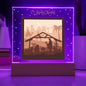 O Holy Night | Nativity Scene | Square Acrylic Plaque (LED Option)
