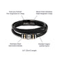 Dad The Man, Legend, Myth, King | Men's "Love You Forever" Bracelet