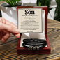To My Son | I Closed My Eyes | Love You Forever Bracelet