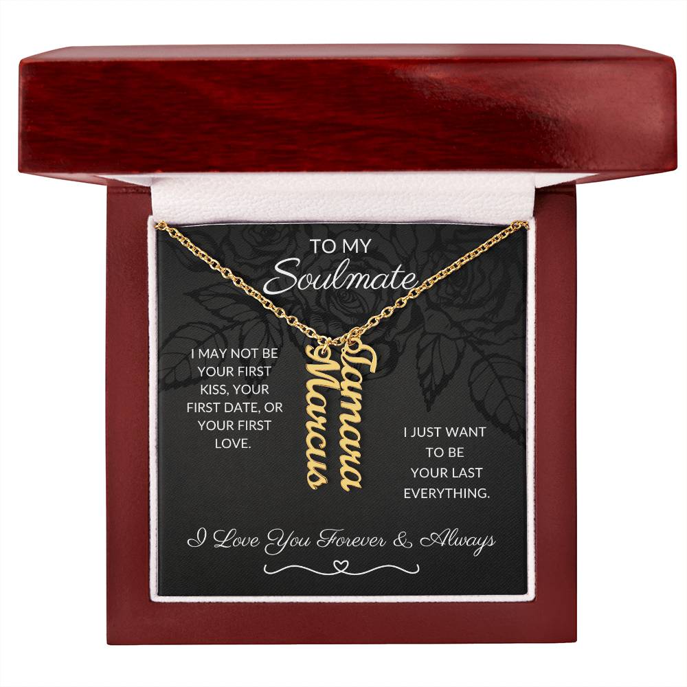 Personalized Soulmates | Your Last Everything | Dual Name Necklace