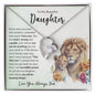 To My Beautiful Daughter | Watercolor Lions | Forever Love Necklace