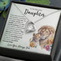 To My Beautiful Daughter | Watercolor Lions | Forever Love Necklace