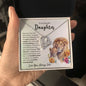 To My Beautiful Daughter | Watercolor Lions | Forever Love Necklace