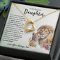 To My Beautiful Daughter | Watercolor Lions | Forever Love Necklace