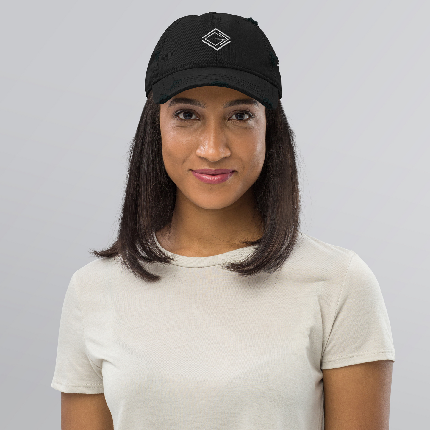 GOD IS GREATER THAN THE HIGHS AND LOWS | Embroidered Distressed Cap