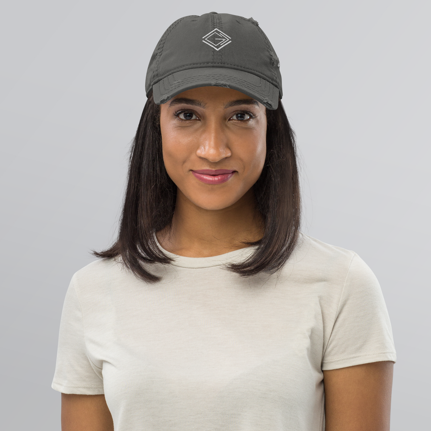 GOD IS GREATER THAN THE HIGHS AND LOWS | Embroidered Distressed Cap