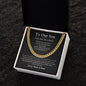To Our Son | You Are So Loved | Cuban Chain Necklace for Son
