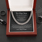 To Our Son | You Are So Loved | Cuban Chain Necklace for Son
