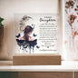Bonus Daughter | Family Isn't Always Blood | Acrylic Plaque (LED OPTION)