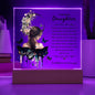 Bonus Daughter | Family Isn't Always Blood | Acrylic Plaque (LED OPTION)