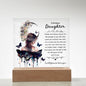 Bonus Daughter | Family Isn't Always Blood | Acrylic Plaque (LED OPTION)