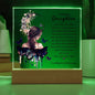Bonus Daughter | Family Isn't Always Blood | Acrylic Plaque (LED OPTION)