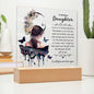 Bonus Daughter | Family Isn't Always Blood | Acrylic Plaque (LED OPTION)