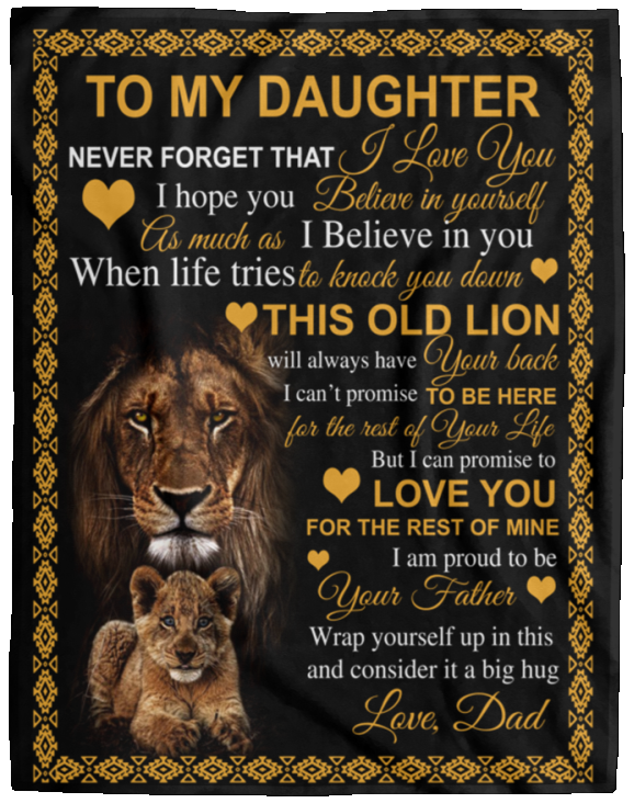 Daughter Gold Lion (Love, Dad)