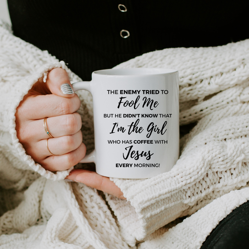 Coffee with Jesus | White Glossy Mug