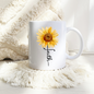 Sunflower Faith | White Glossy Mug