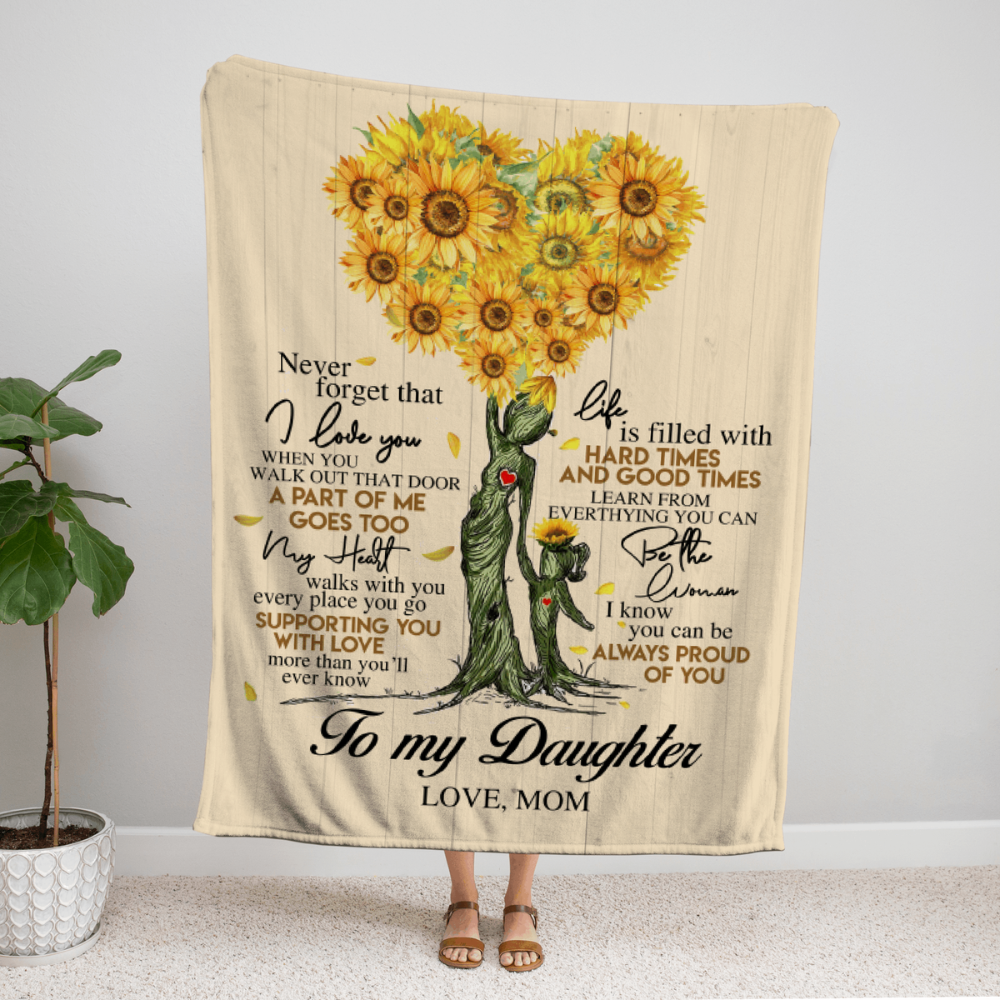 Mom 2025 sunflower blanket