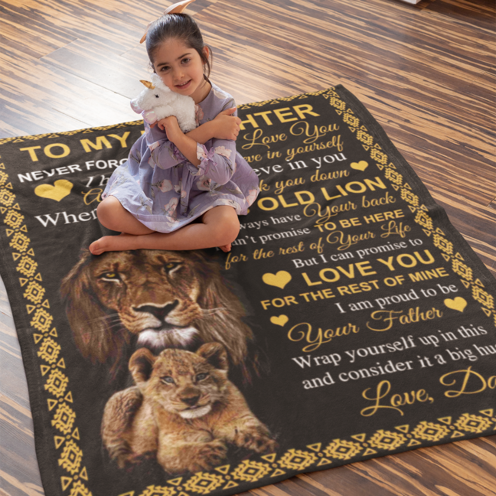 Daughter Gold Lion (Love, Dad)