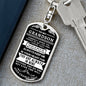 To My Grandson | Pages of My Life | Dog Tag Keychain