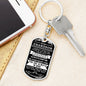 To My Grandson | Pages of My Life | Dog Tag Keychain