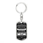 To My Grandson | Pages of My Life | Dog Tag Keychain