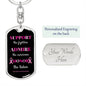 Support Admire Honor | Breast Cancer Awareness | Keychain